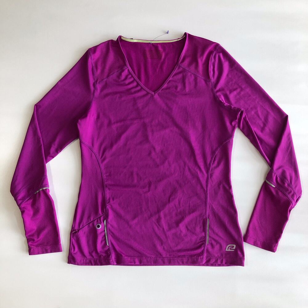 Roadrunner Pro Velocity L/S Women Sz L Running Athletic Shirt Reflective